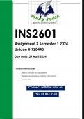 INS2601 Assignment 3 (QUALITY ANSWERS) Semester 1 2024