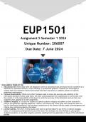  EUP1501 Assignment 5 (ANSWERS) Semester 1 2024 - DISTINCTION GUARANTEED