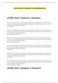 LETRS UNIT 2 SESSION 1-8 ANSWERS 2024