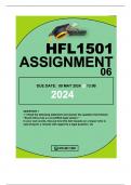 HFL1501 ASSIGNMET 6 DUE 9 MAY 2024