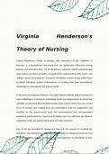  Virginia Henderson's Theory of Nursing