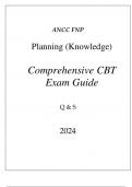 (ANCC) FNP PLANNING (KNOWLEDGE) COMPREHENSIVE CBT EXAM GUIDE Q & A 2024.