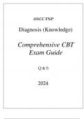 (ANCC) FNP DIAGNOSIS (KNOWLEDGE) COMPREHENSIVE CBT EXAM GUIDE Q & A 2024.