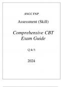 (ANCC) FNP ASSESSMENT (SKILL) COMPREHENSIVE CBT EXAM GUIDE Q & A 2024.