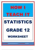 Grade 12 Statistics revision guide