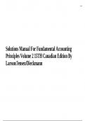 Solutions Manual For Fundamental Accounting Principles Volume 2 15TH Canadian Edition By Larson/Jensen/Dieckmann
