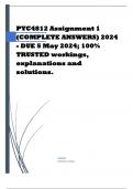 PYC4812 Assignment 1 (COMPLETE ANSWERS) 2024 - DUE 5 May 2024; 100% TRUSTED workings, explanations and solutions