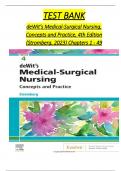 TEST BANK For Dewit's Medical-Surgical Nursing, Concepts and Practice, 4th Edition (Stromberg, 2023), Verified Chapters 1 - 49, Complete Newest Version