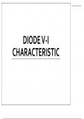 DIODE V-I  CHARACTERISTIC