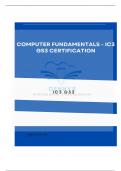 Computer Fundamentals - IC3 GS3 Certification Examination |This quiz will help you prepare for the Computer Fundamental portion of the IC3 Certification Examination.
