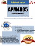 APM4805 Assignment 1 2024 - DUE 31 May 2024