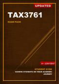 TAX3761 Exam Pack 2024 (Updated)