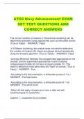 ATO2 Navy Advancement EXAM  SET TEST QUESTIONS AND  CORRECT ANSWERS
