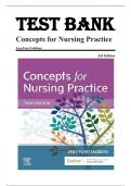 Test bank for Concepts for Nursing Practice 3rd Edition by Jean Foret Giddens ISBN 9780323581936 Chapter 1-57 Complete Guide.