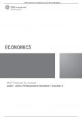 2024 CFA© Program Curriculum - Level Prerequisite Reading - Volume 2 - Economics Series: Complete Solution Guide.