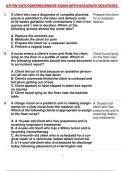 ATI RN VATI COMPREHENSIVE EXAM 200 ACCURATE QUESTIONS AND ANSWERS LATEST GUIDE 100% VERIIFED.