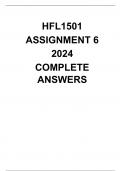 HFL1501 ASSIGNMENT 6( FULL  ANSWERS) 2024