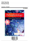 Test Bank for Pathophysiology, 7th Edition by Banasik, 9780323761550, Covering Chapters 1-54 | Includes Rationales