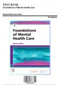 Test Bank: Foundations of Mental Health Care, 7th Edition by Valfre - Chapters 1-33, 9780323661829 | Rationals Included