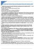 RNRF- Child Care Facility Rules and Regulation Exam with Solutions.