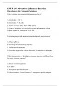 GNUR 293: Alterations in Immune Function Questions with Complete Solutions
