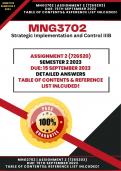 MNG2702 Assignment 2 (726520) Detailed Researched Answers Due 15th September 2023 - ACE This Assignment!