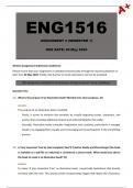 ENG1516 Assignment 2 [Detailed Answers] Semester 1 - Due 20 May 2024