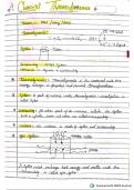 chemistry (CHEMICAL THERMODYNAMICS ) hand written notes