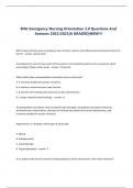 ENA Emergency Nursing Orientation 3.0 Questions And  Answers 2022/2023|A GRADED|NEW!!!