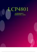 LCP4801 Assignment 1 (COMPLETE ANSWERS) Semester 2 2024 (738987) 