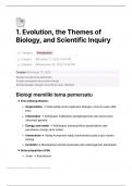Evolution, Themes of Biology