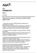 AQA AS CHEMISTRY PAPER 1 PHYSICAL & INORGANIC CHEMSIRTY EXAM GUIDE QNS & ANS