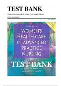 TEST BANK For Women's Health Care In Advanced Practice Nursing 2nd Edition By IVY M. ALEXANDER / All Chapters / Updated Version 2024 A+