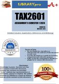 TAX2601 Assignment 5 Semester 1 2024