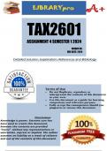 TAX2601 Assignment 4 (COMPLETE ANSWERS) Semester 1 2024