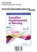 Test Bank for Canadian Fundamentals of Nursing, 6th Edition by Potter, 9781771721134, Covering Chapters 1-48 | Includes Rationales