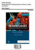 Test Bank: Pathophysiology The Biologic Basis for Disease in Adults and Children, 9th Edition by McCance - Chapters 1-49, 9780323789882 | Rationals Included