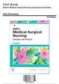 Test Bank: Dewit’s Medical Surgical Nursing Concepts and Practice, 4th Edition by Stromberg - Chapters 1-49, 9780323608442 | Rationals Included