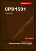 CPD1501 Updated Exam Pack (2024)