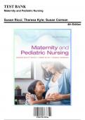 Test Bank for Maternity and Pediatric Nursing, 4th Edition by Carman, 9781975139766, Covering Chapters 1-51 | Includes Rationales