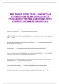 THE TRADE DESK EDGE : MARKETING FOUNDATION EXAM 2024/25 WITH FREQUENTLY TESTED QUESTIONS WITH CORRECT ANSWERS GRADED A+