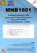 MNB1601 Assignment 6 (COMPLETE ANSWERS) Semester 1 2024 (584186) - DUE 27 May 2024