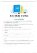 scientific status of psychology a level notes 