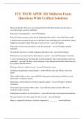 IVY TECH APHY 101 Midterm Exam Questions With Verified Solutions