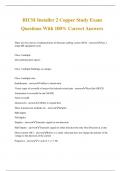 BICSI Installer 2 Copper Study Exam Questions With 100% Correct Answers