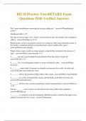 BICSI Practice Test-RETAKE Exam Questions With Verified Answers
