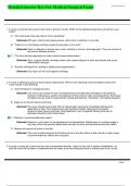 Detailed Answer Key For Medical Surgical Exam Detailed Answer Key For Medical Surgical Exam