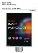 Test Bank: Robbins Basic Pathology 10th Edition by Abbas - Ch. 1-24, 9780323353175, with Rationales