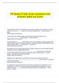 PA Notary Public Exam questions and answers latest top score.