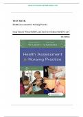 Test Bank for Health Assessment for Nursing Practice, 6th Edition by Susan Fickertt Wilson, Jean Foret Giddens, 9780323377768 Chapter 1-24 Complete Guide.
